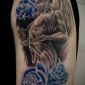 Tattoo Blume Rose und Engel:Flower Rose and Angel 1.jpg